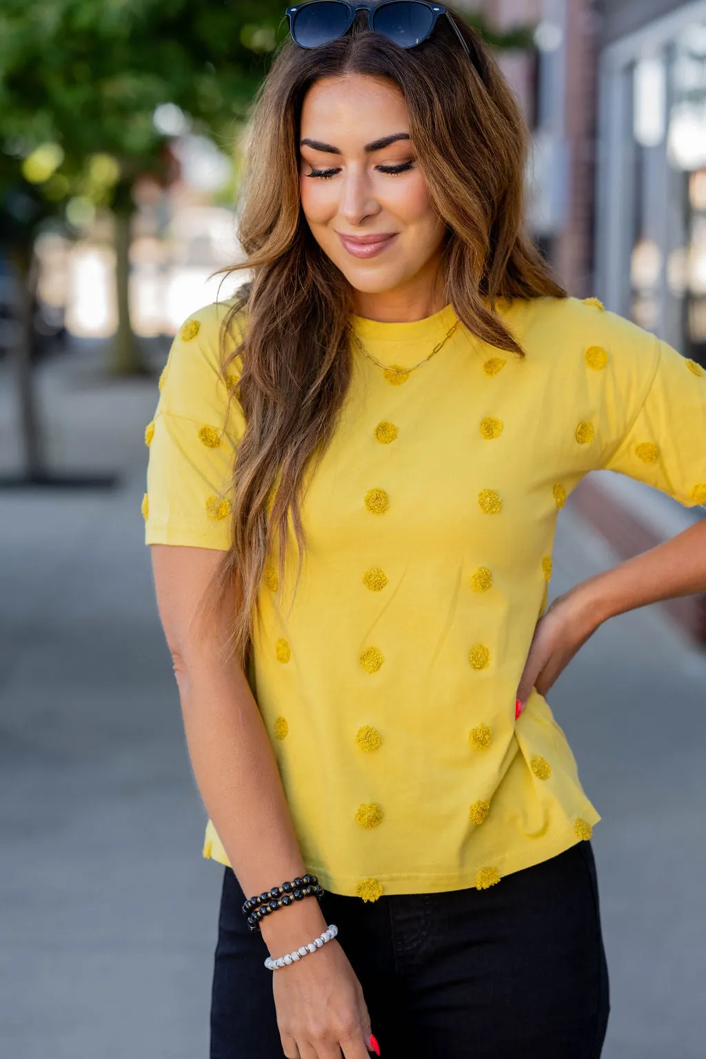 Monochrome Dotted Tee