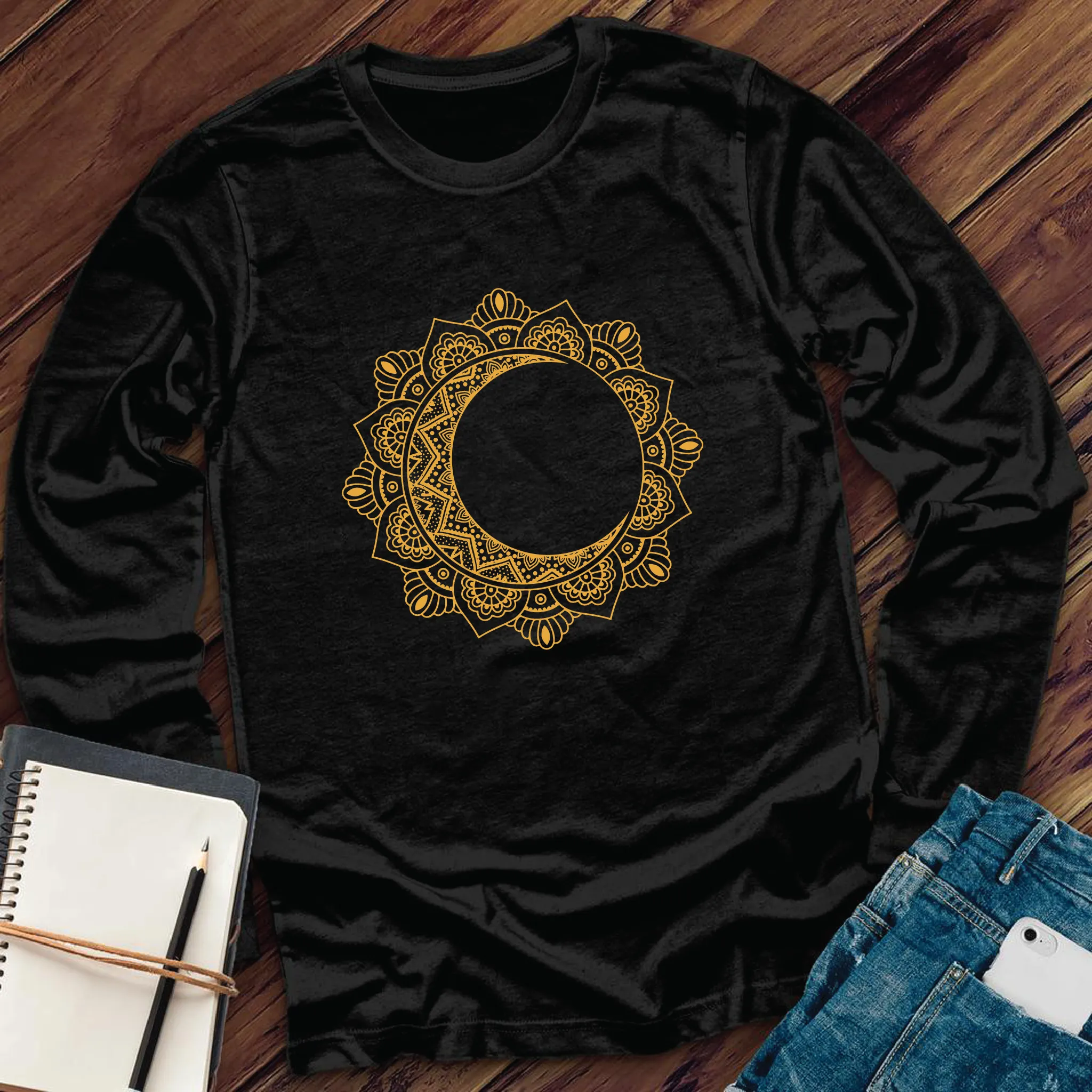 Moonflower Mandala Long Sleeve