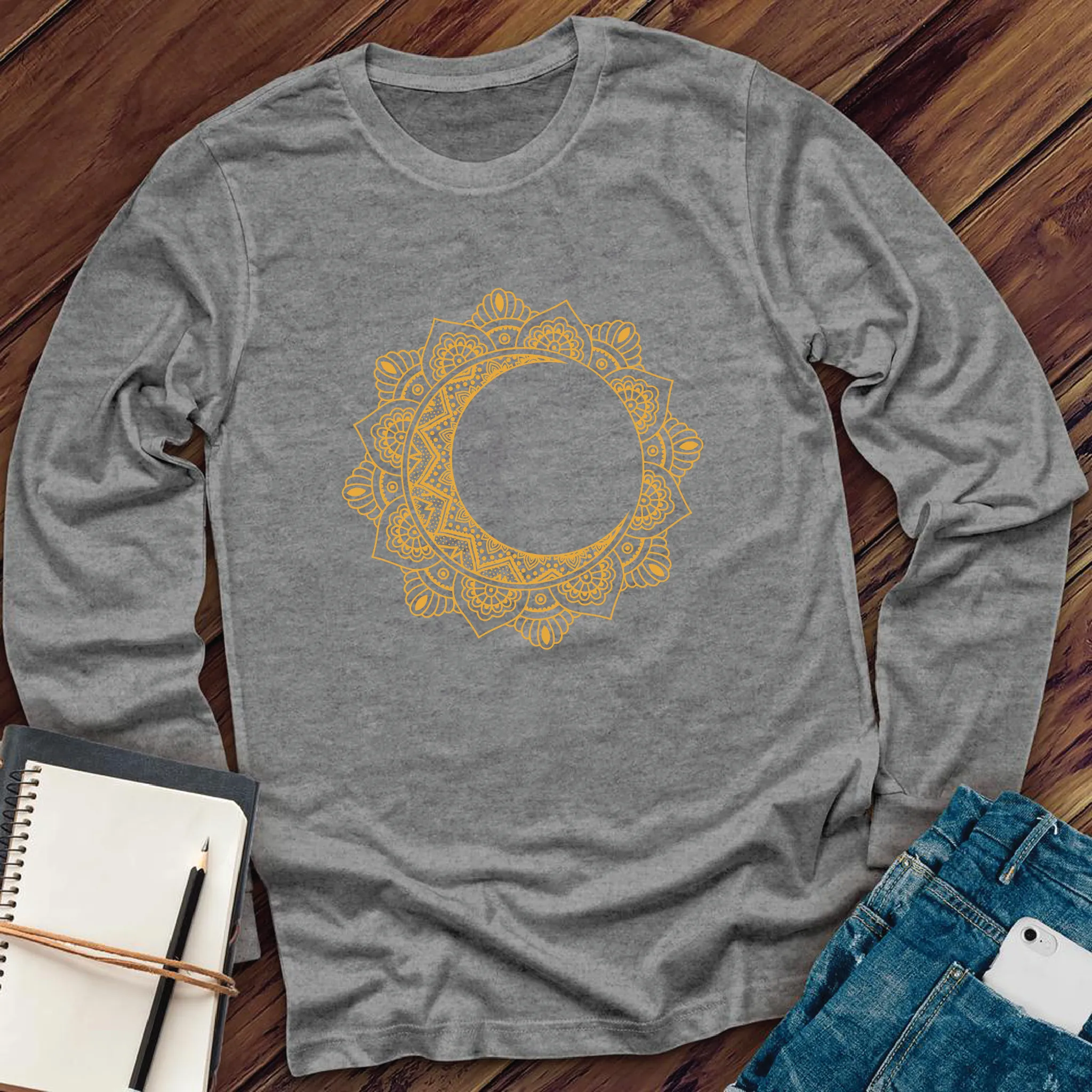 Moonflower Mandala Long Sleeve