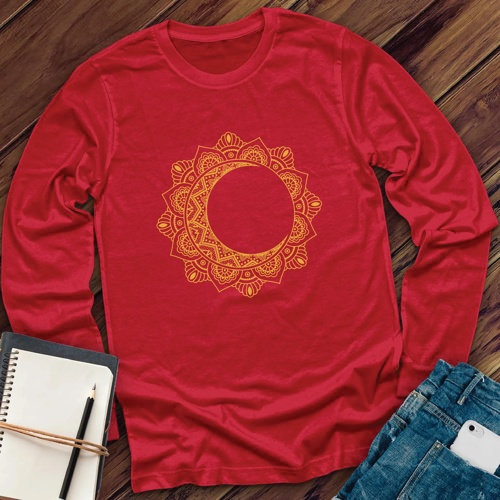 Moonflower Mandala Long Sleeve