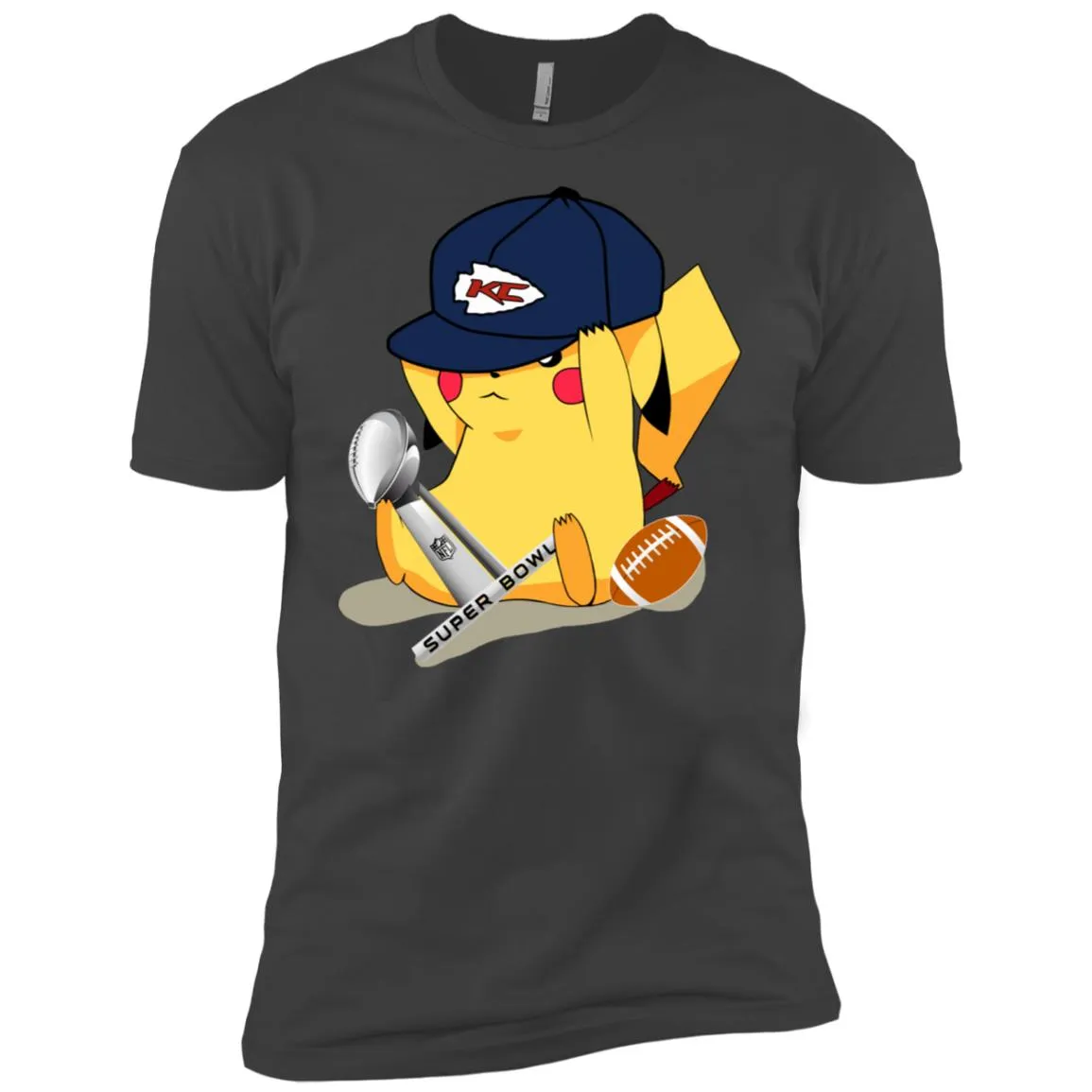 Nfl – Kansas City Chiefs Pikachu Super Bowl 2019 Football Men Short Sleeve T-Shirt