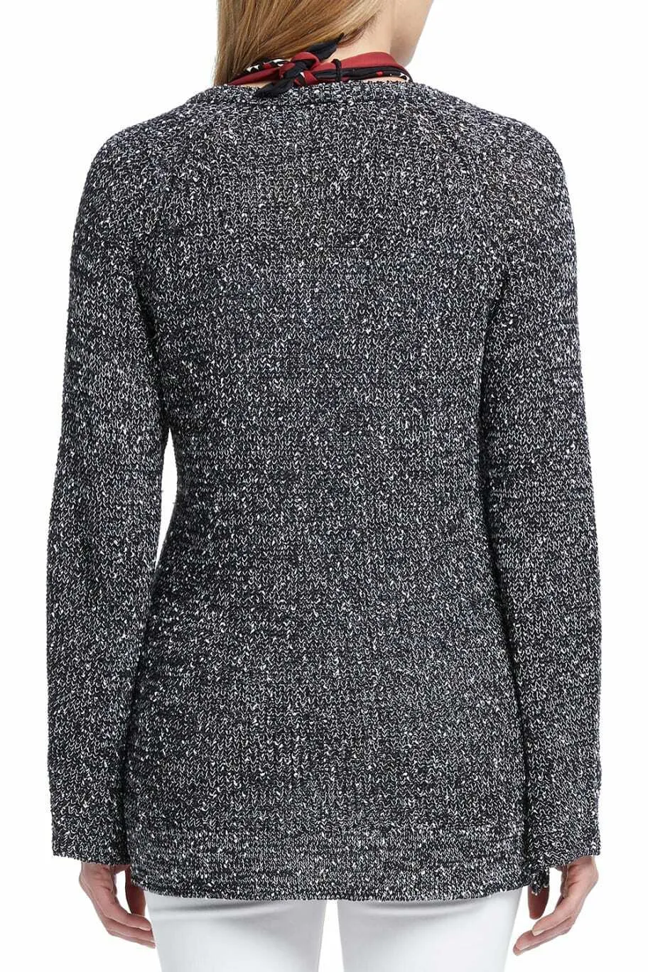 NIC ZOE Explorer V-Neck Sweater with Scarf