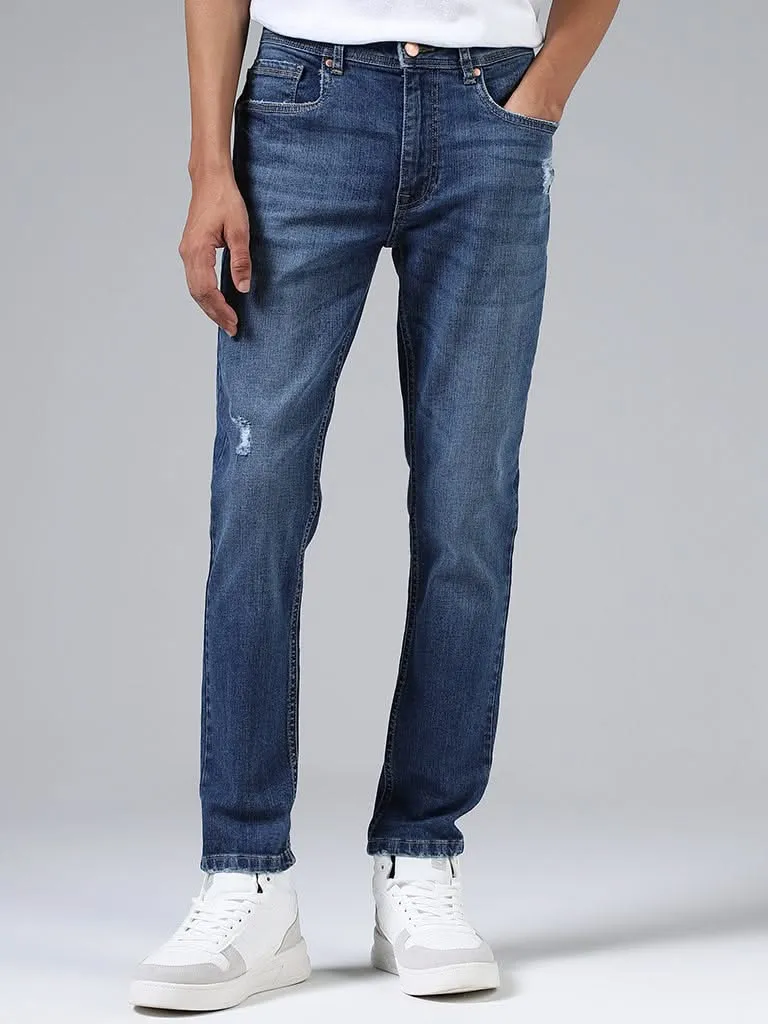 Nuon Mid Blue Straight - Fit Mid - Rise Jeans