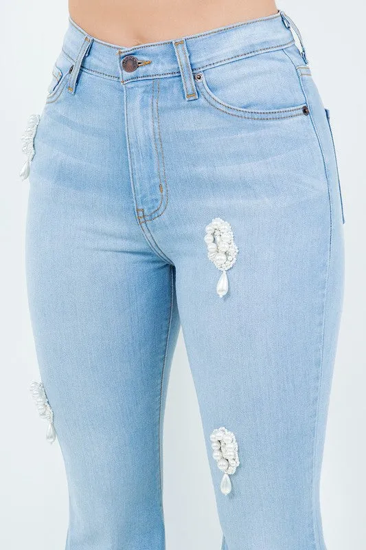 Perla Bell Bottom Jean - Inseam 32