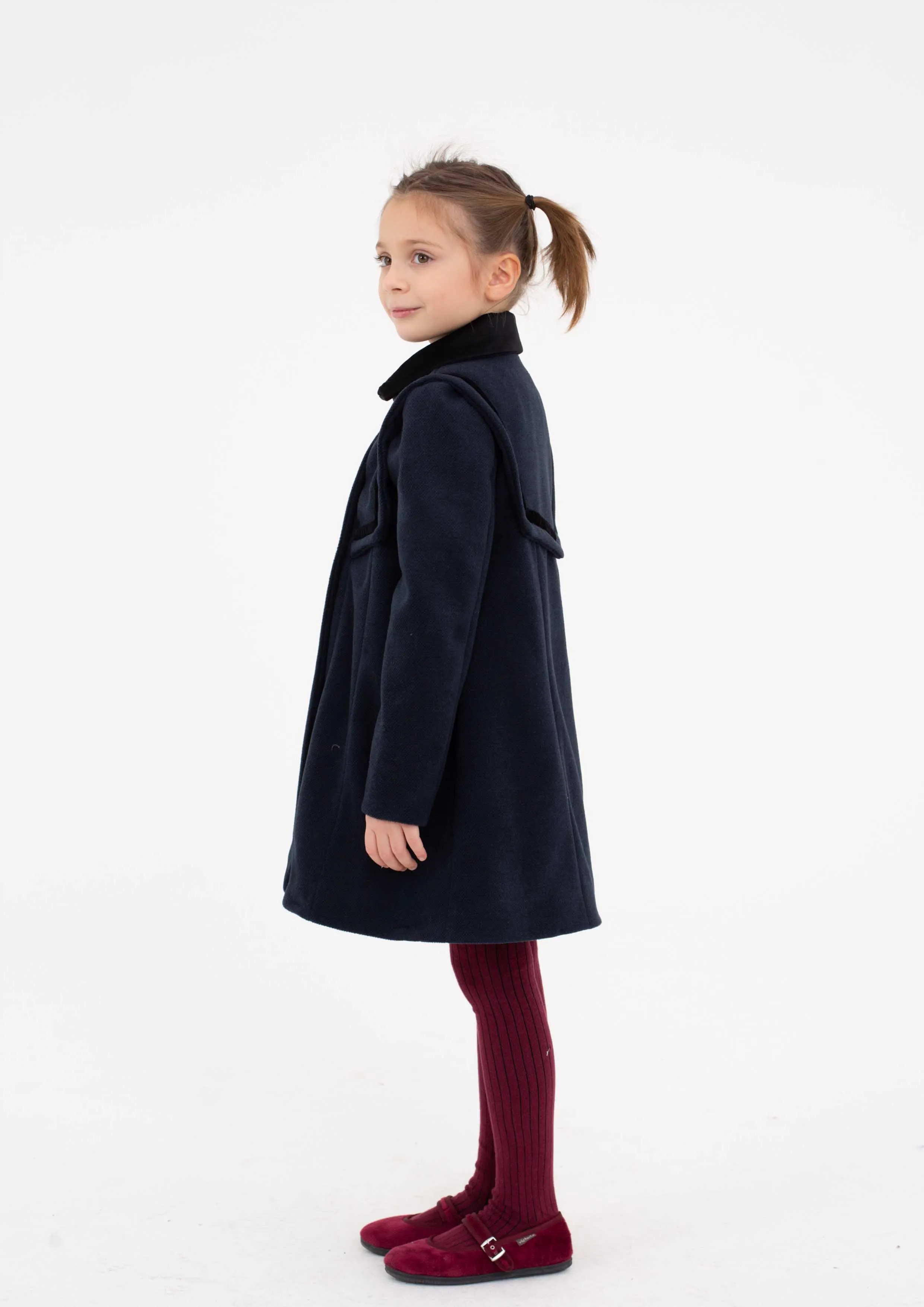 Piccola Ludo Navy Isma Coat