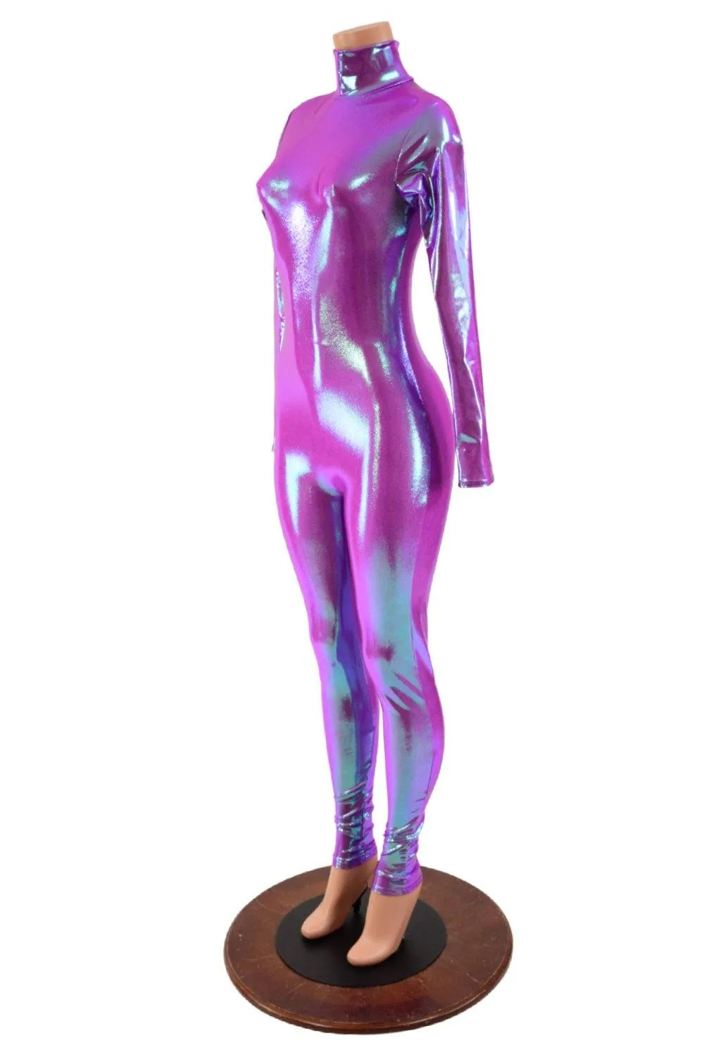 Plumeria Catsuit with Back Zipper