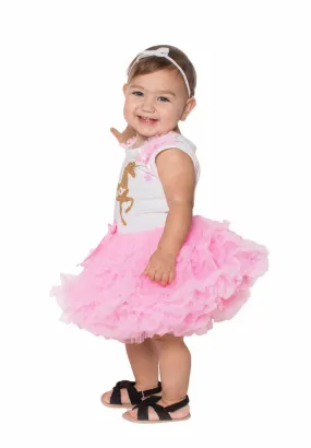 Popatu Little Girls Unicorn Dress  2 Birthday