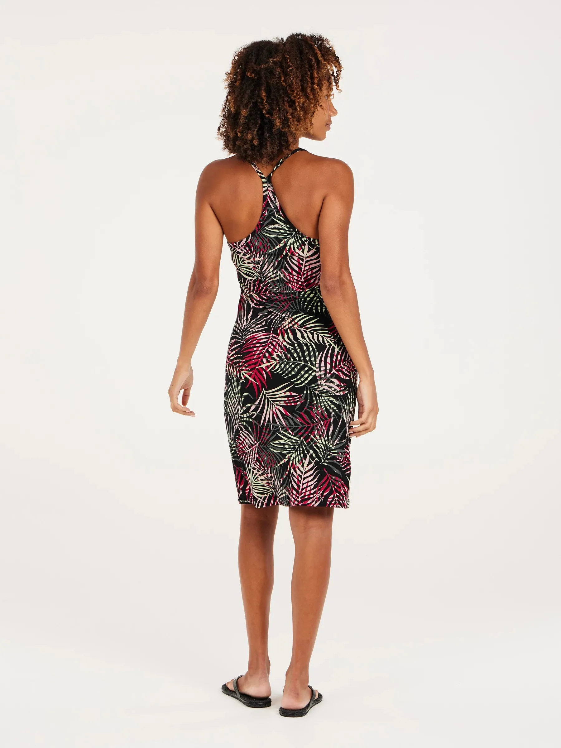 Protest REVOLVE 24 Dress - Leaf Pattern Pink