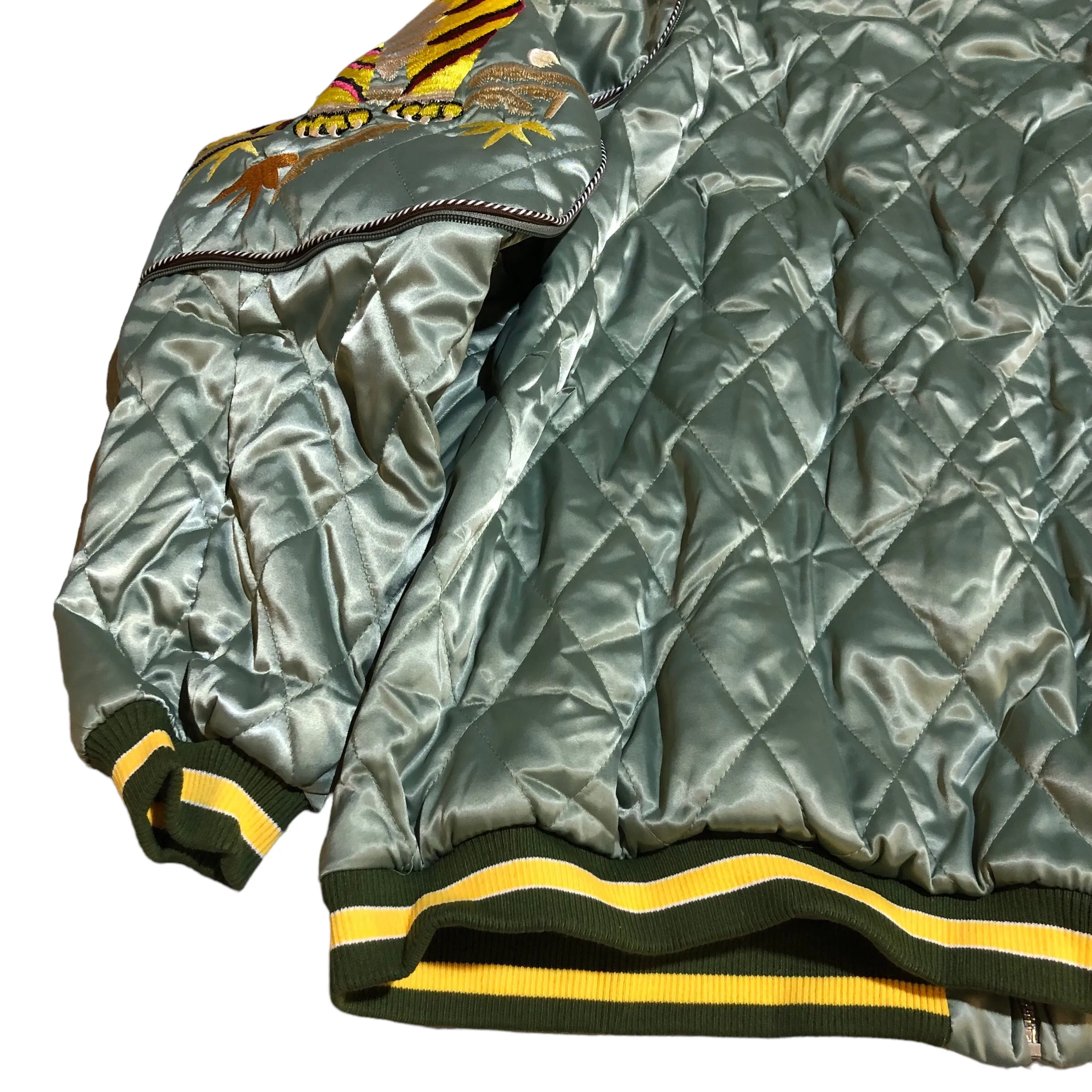 Quilted Tiger Sukajan Bomber Jacket