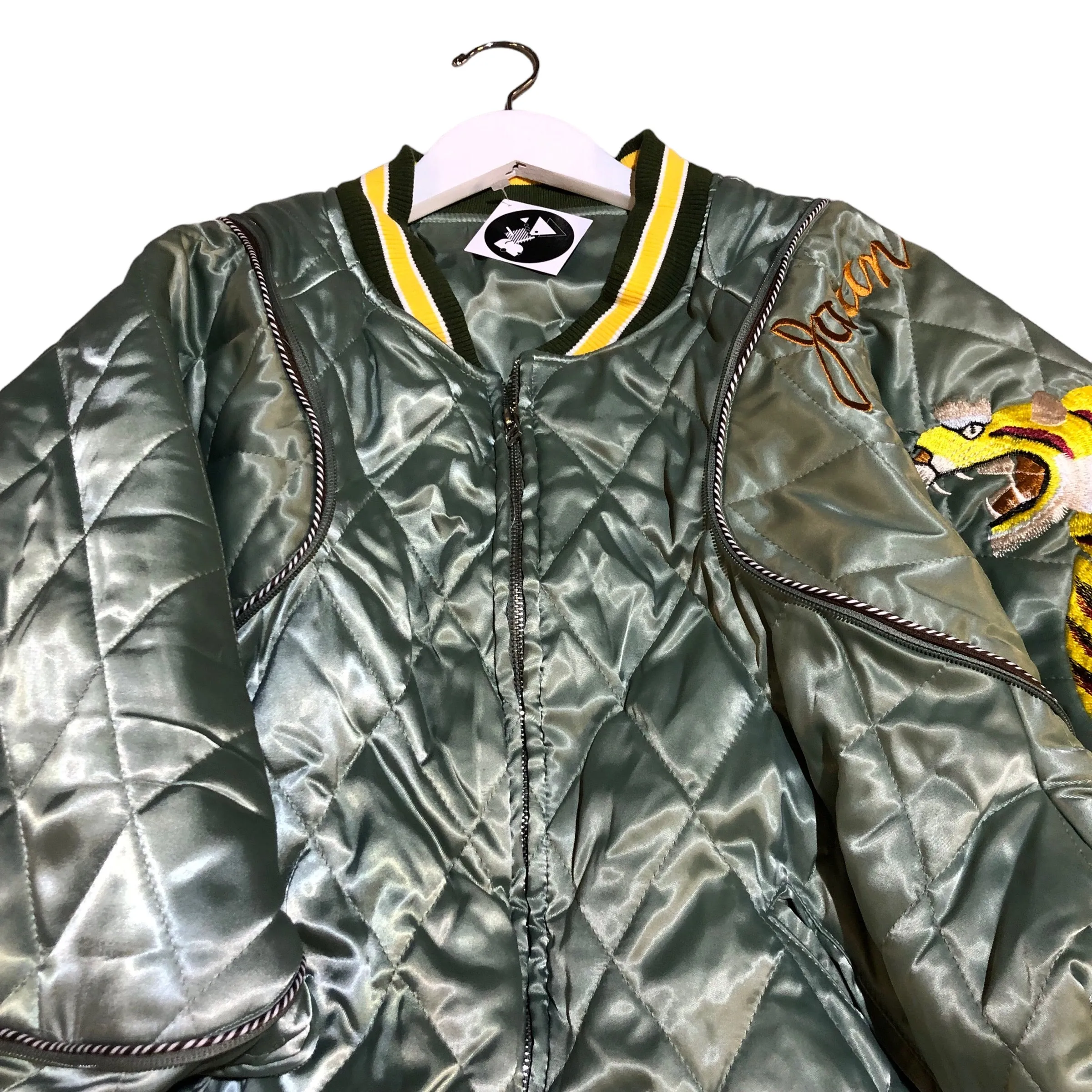 Quilted Tiger Sukajan Bomber Jacket