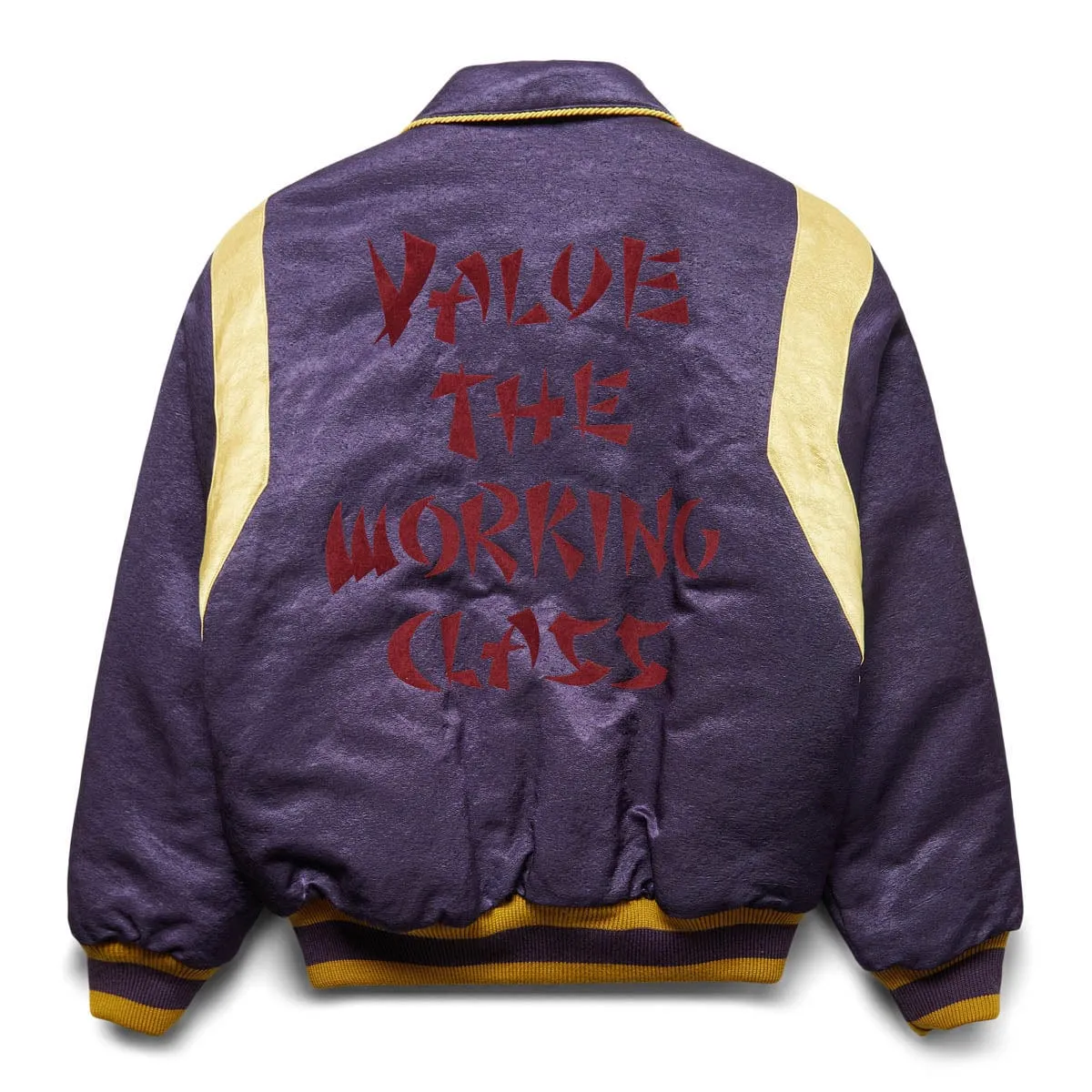 "VALUE THE WORKING CLASS" STADIUM JACKET