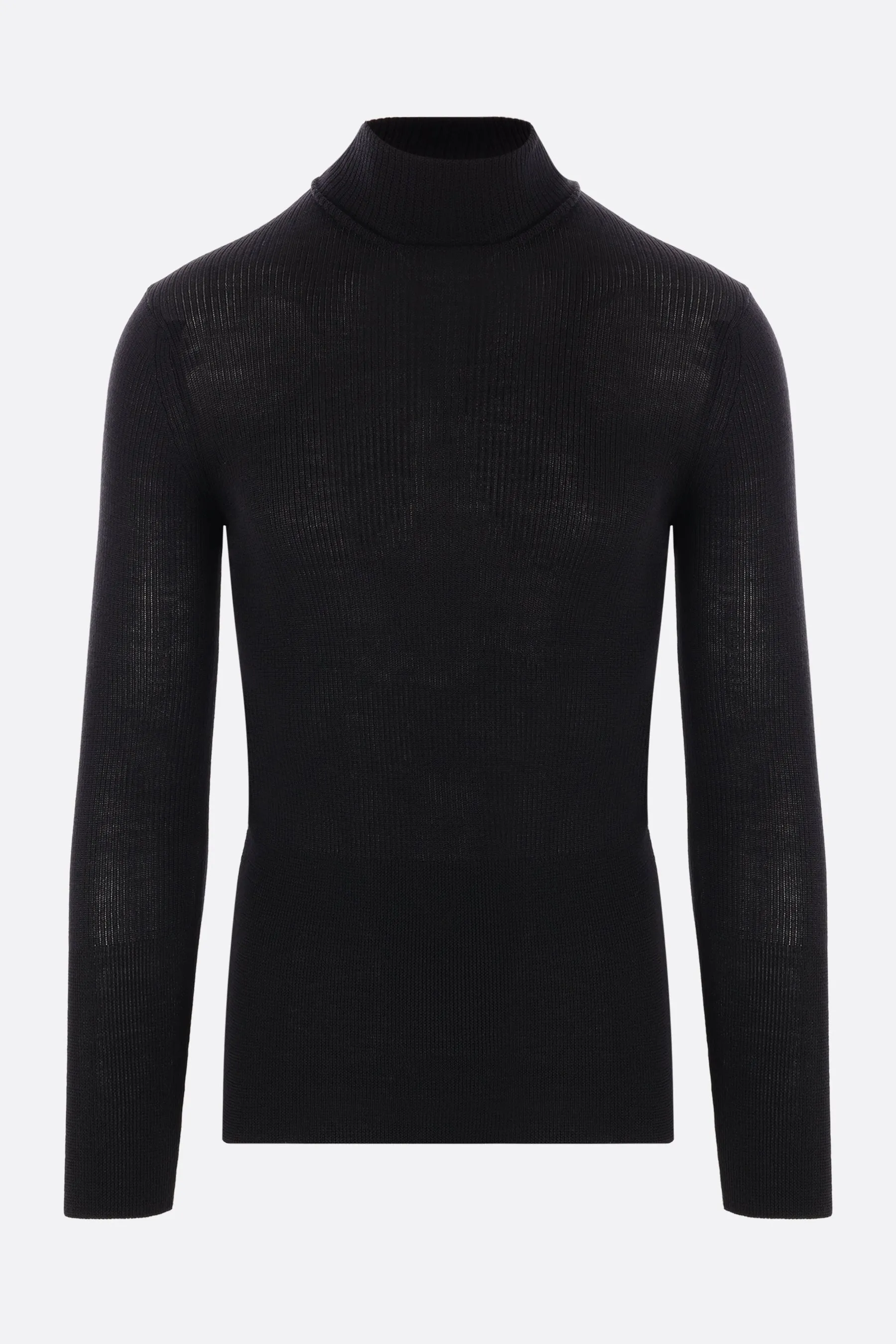 ribbed wool turtleneck