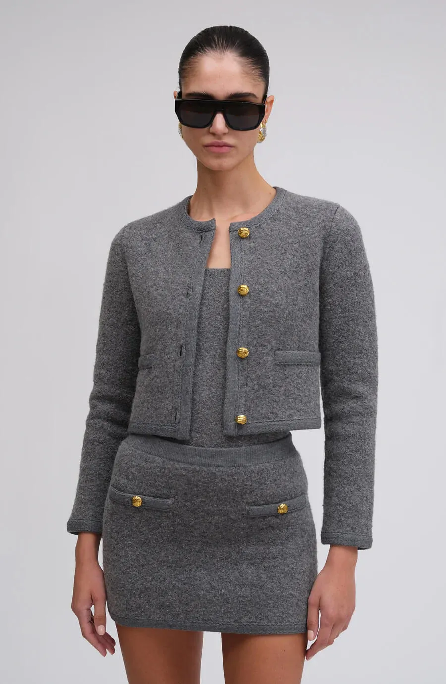 Ronny Kobo - Dawn cardigan in slate grey