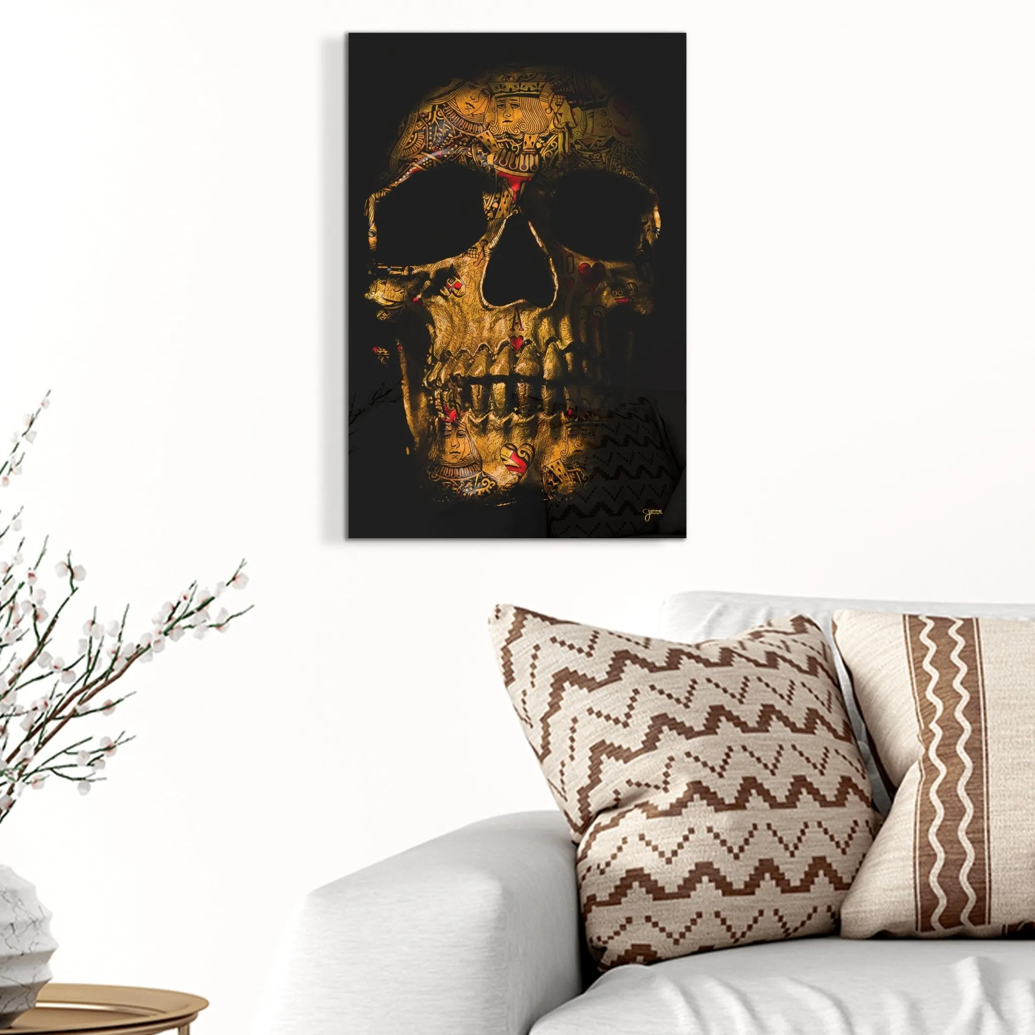 Royal Flush $kull Acrylic Print