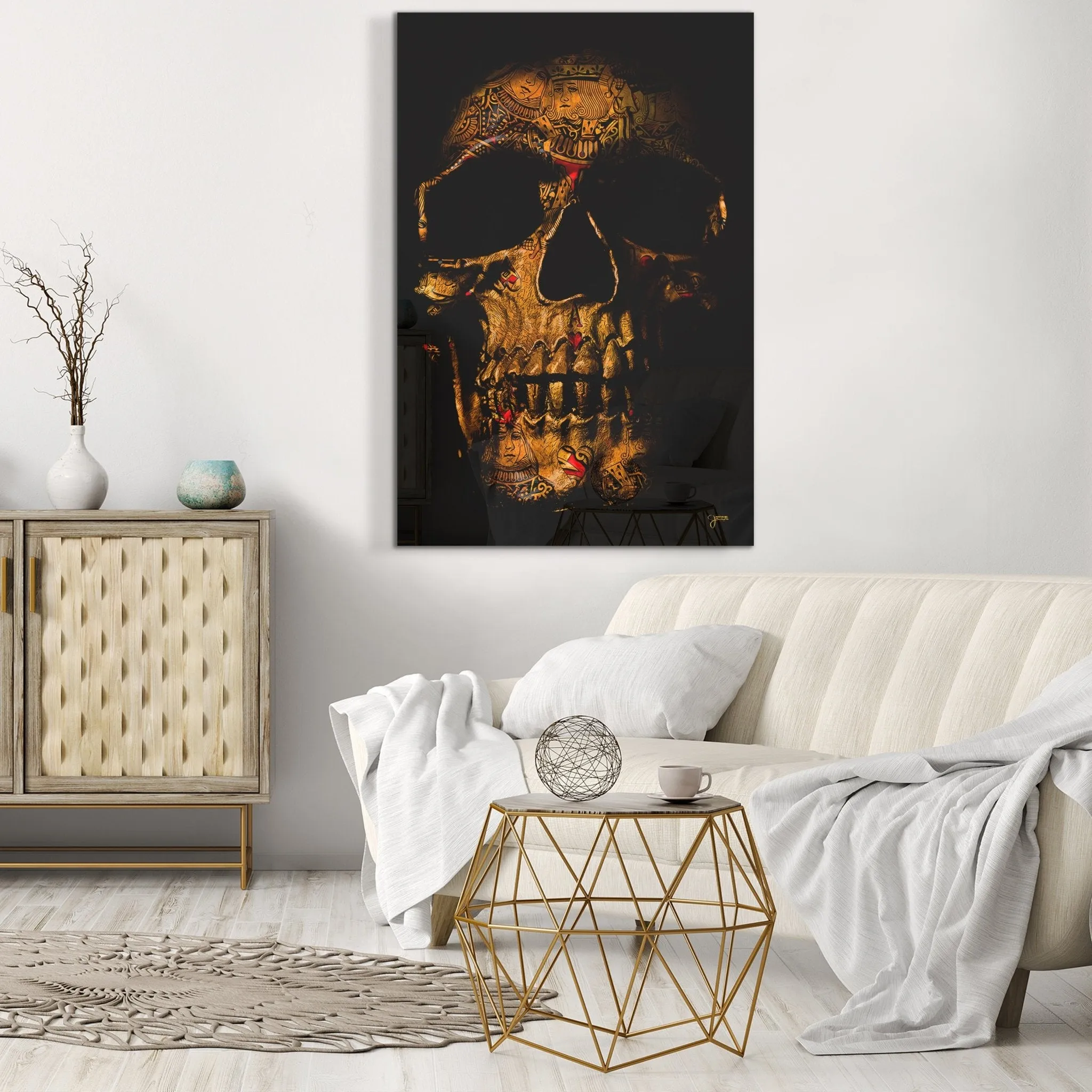 Royal Flush $kull Acrylic Print