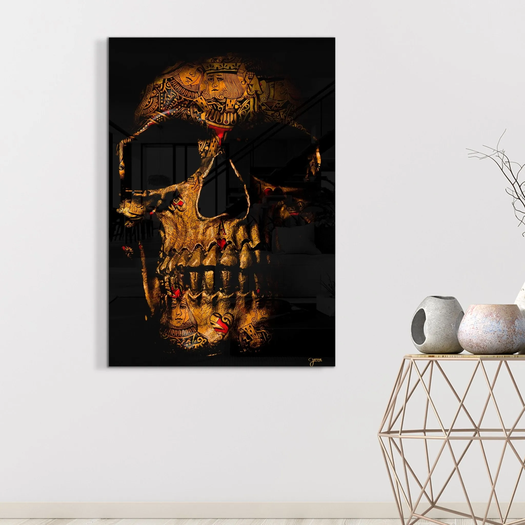 Royal Flush $kull Acrylic Print