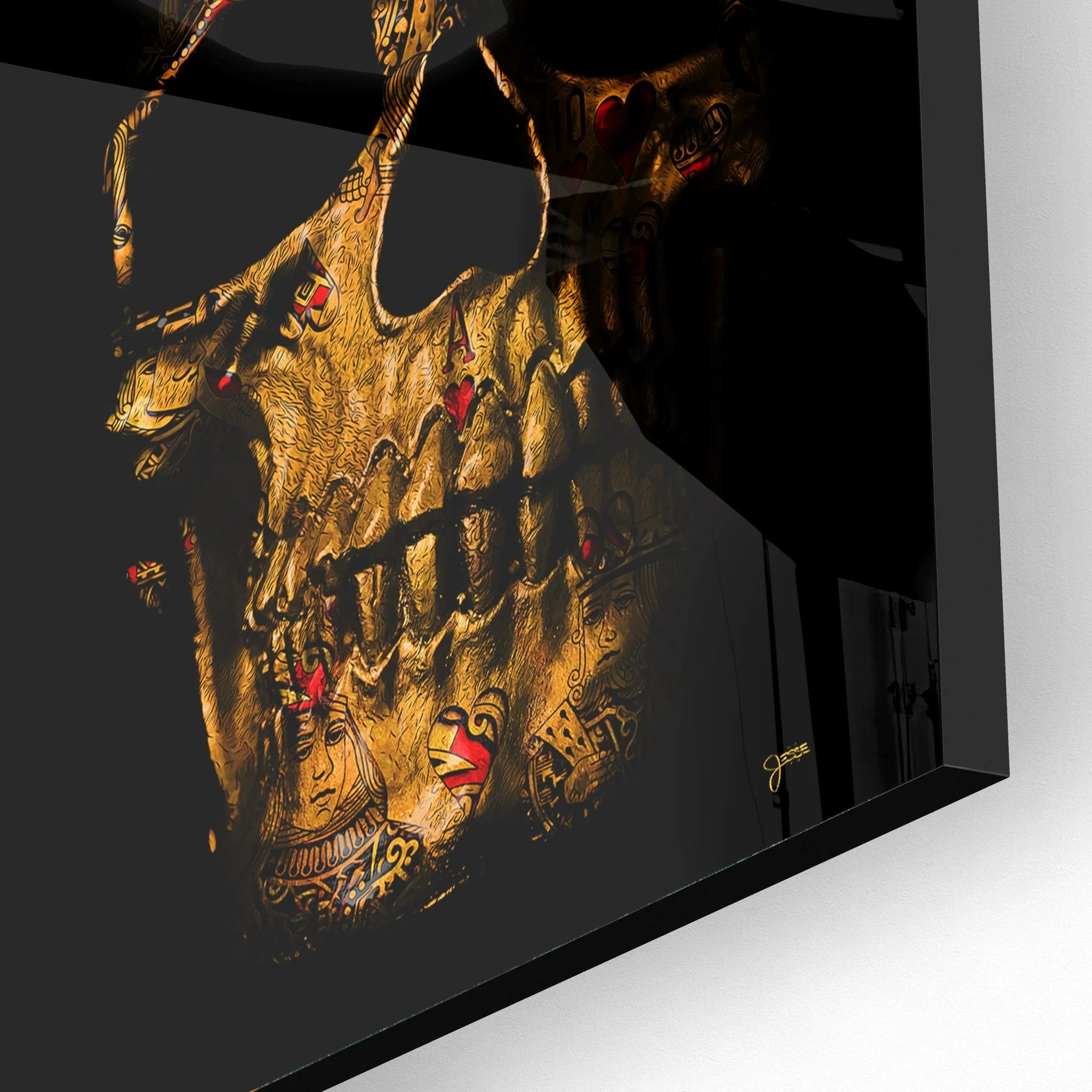 Royal Flush $kull Acrylic Print