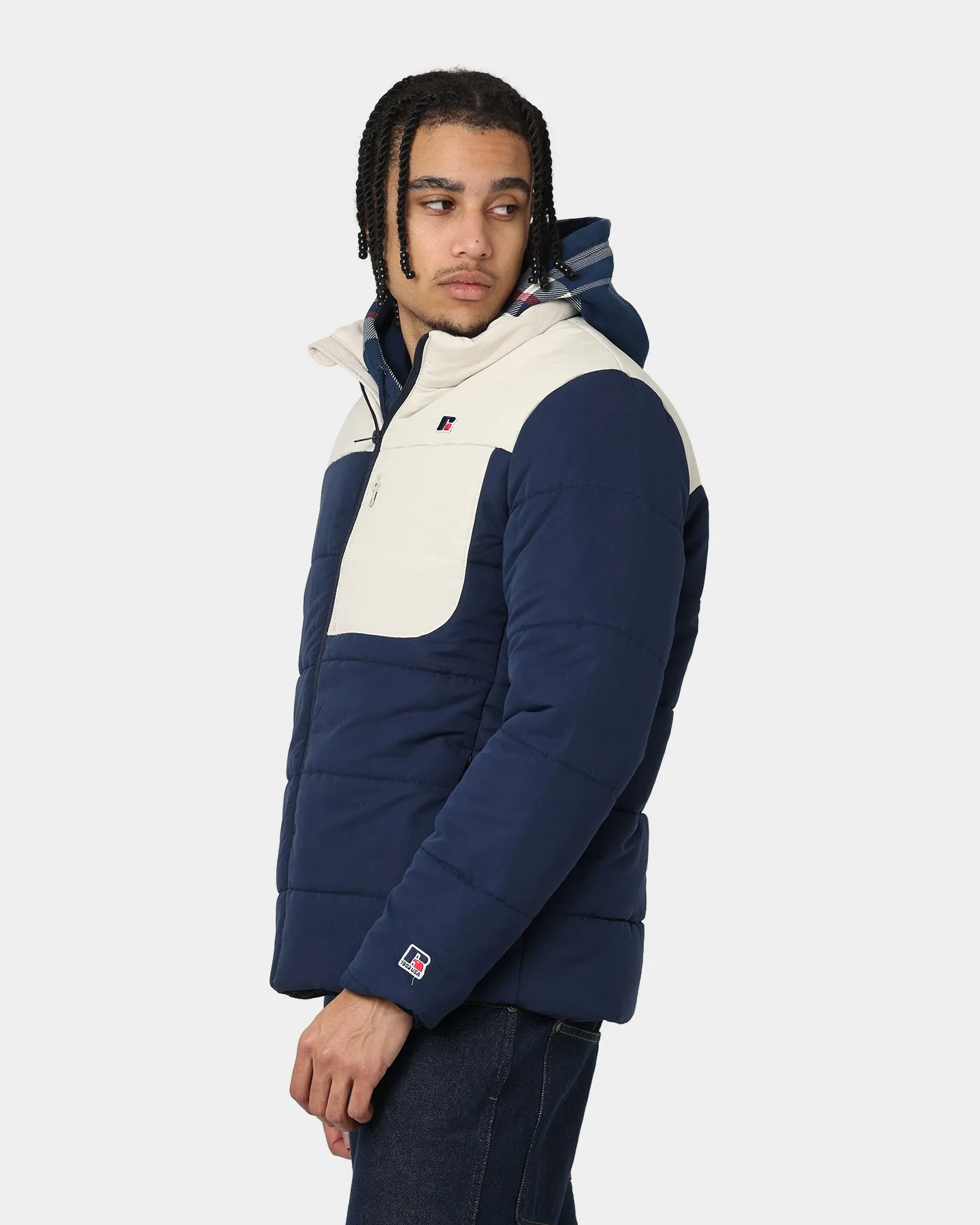 Russell Athletic Splinter Puffer Jacket Navy