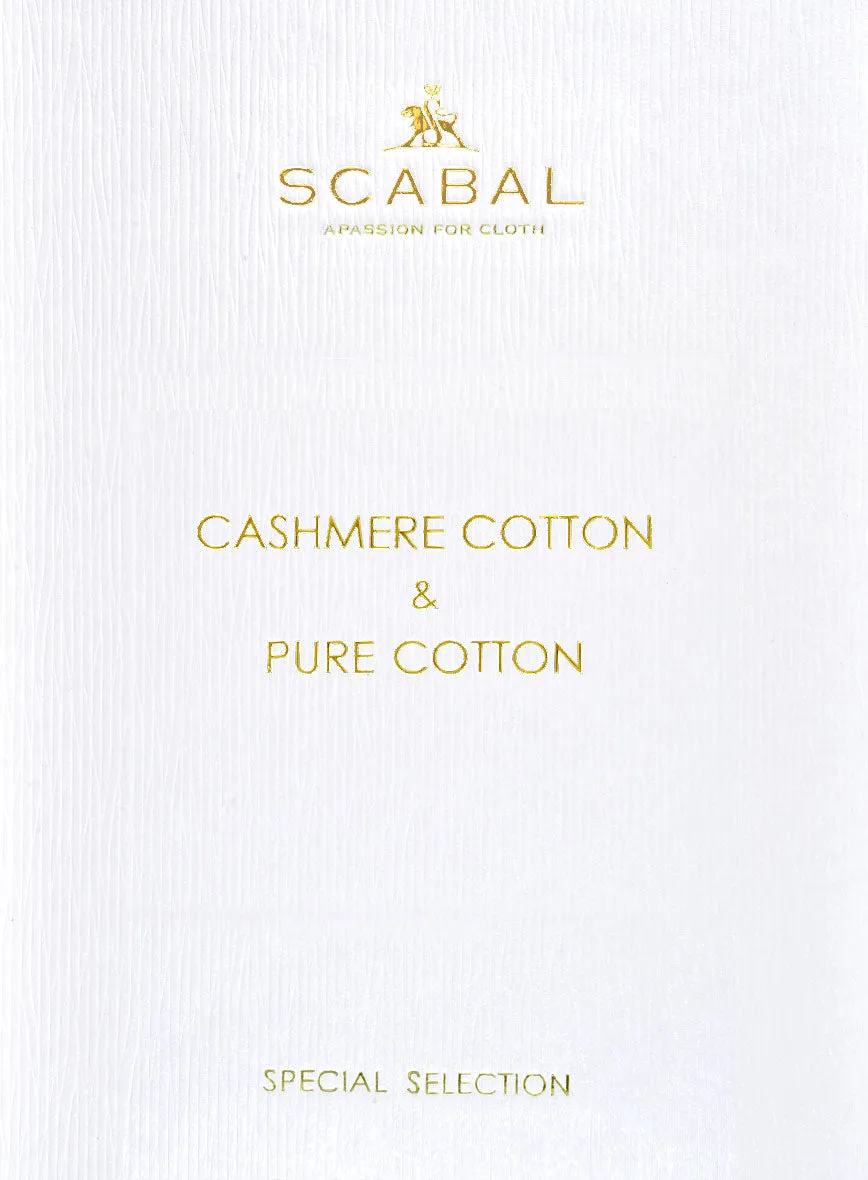 Scabal Red Cotton Stretch Suit