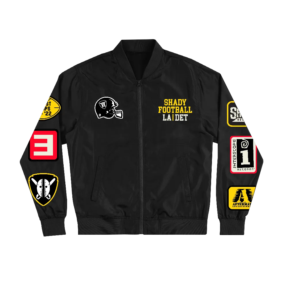 Shady Football Lightweight Bomber Jacket (Black)