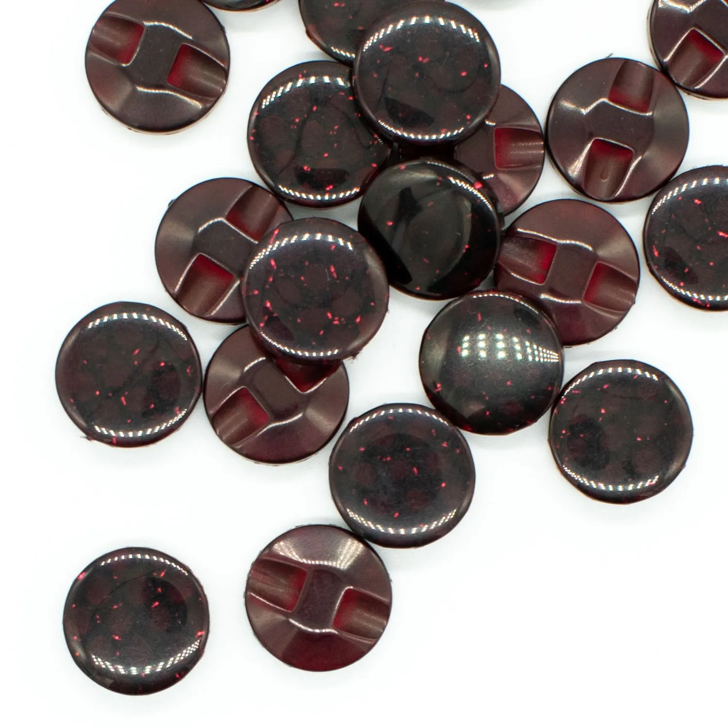 Shiny Sparkling Honeycomb Shank Button 15mm