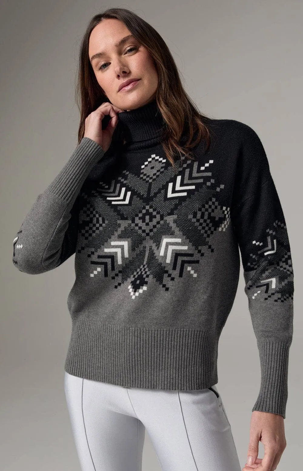 Snowflake Ellis Sweater | Black