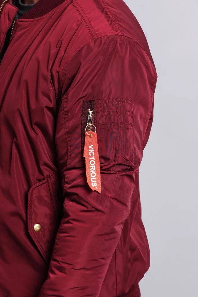 Solid Color MA-1 Bomber Jacket