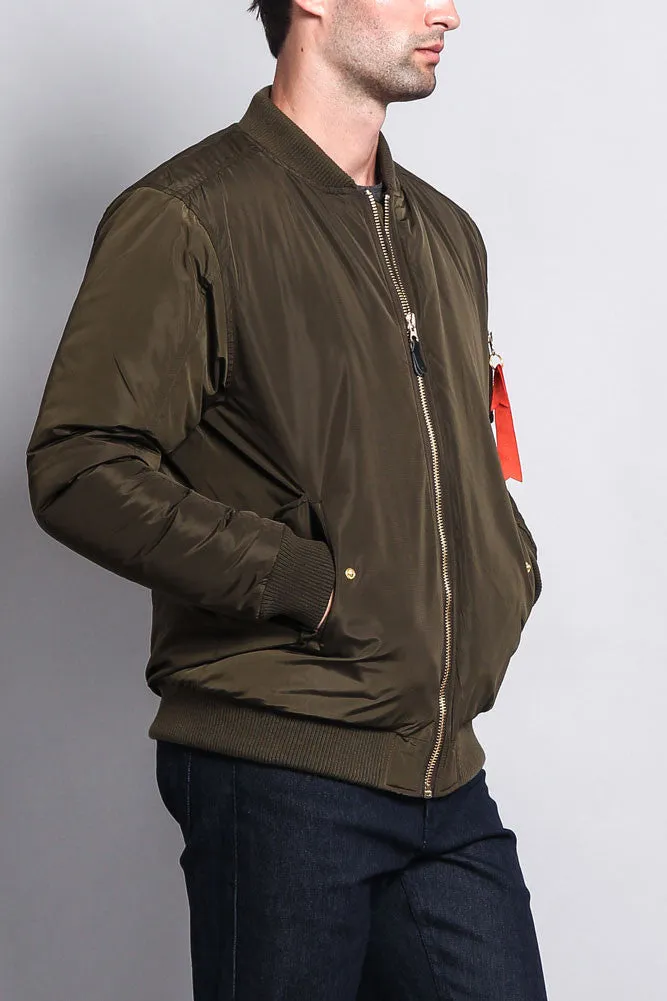 Solid Color MA-1 Bomber Jacket