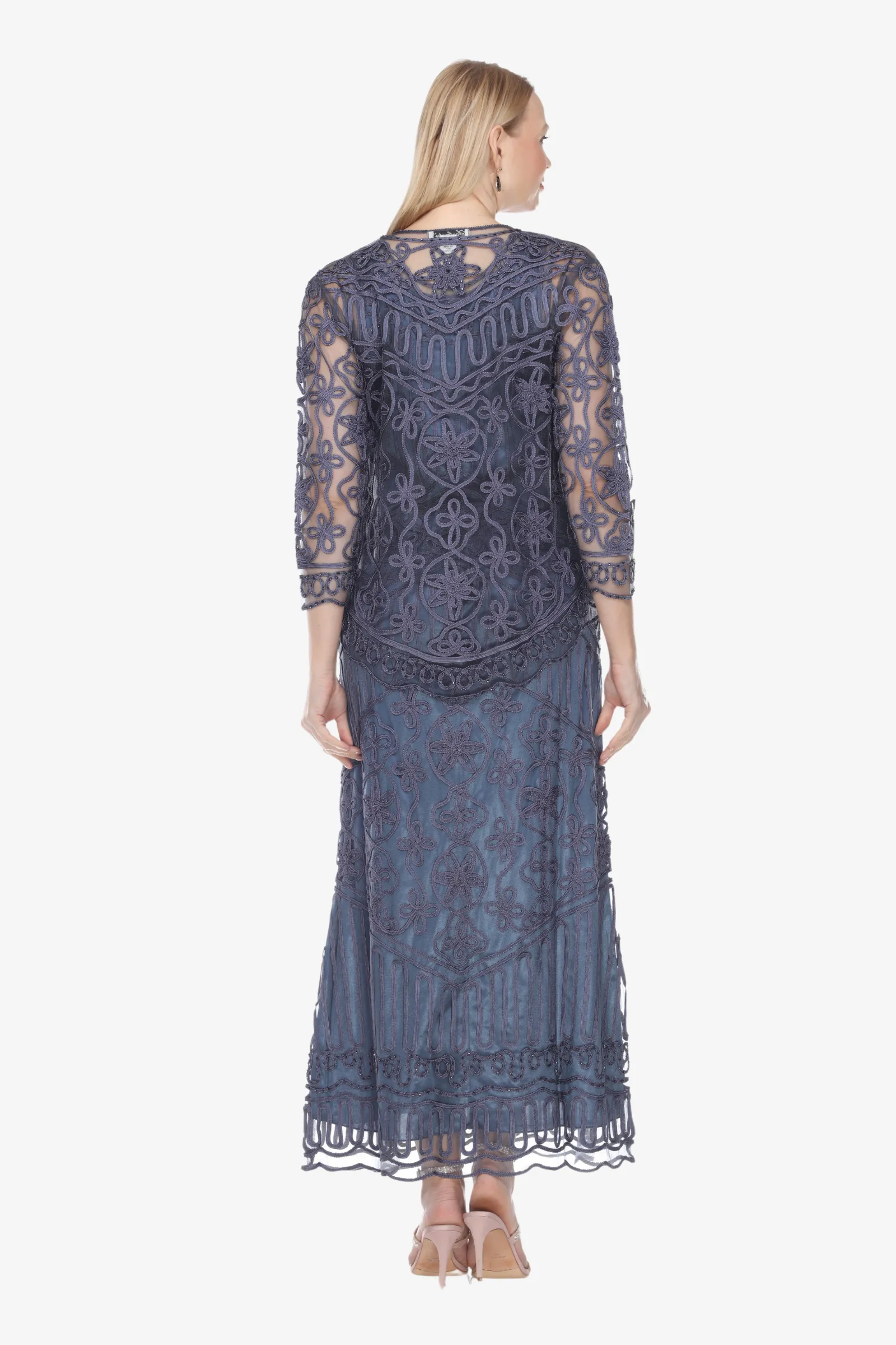 Soulmates 1603 Lace Evening Dress with Jacket Set