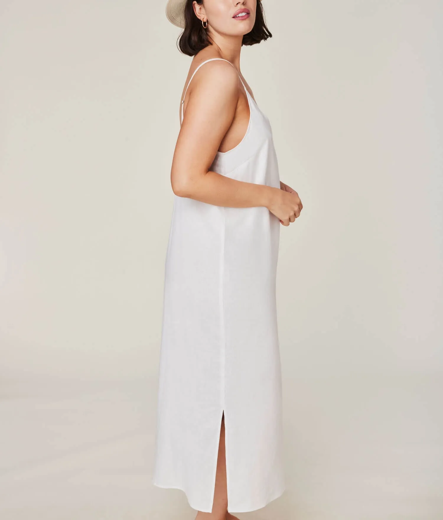 The Barreta Dress - Linen - Coconut (Archive)