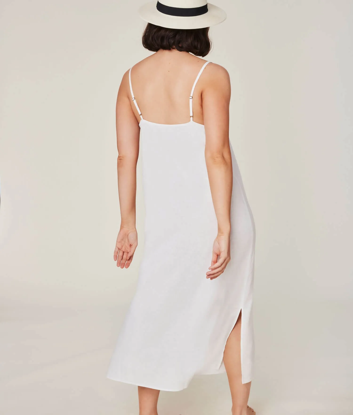 The Barreta Dress - Linen - Coconut (Archive)