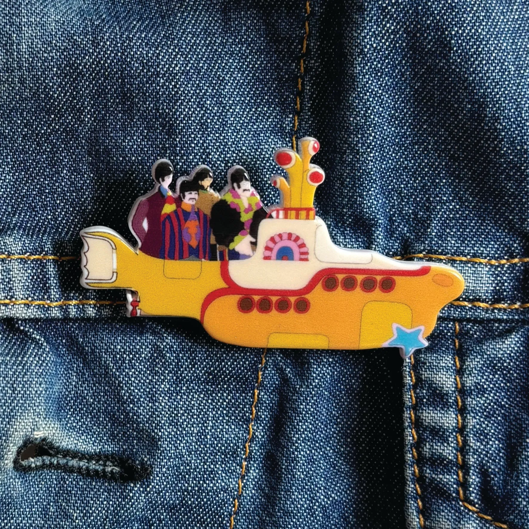 The Beatles Yellow Submarine Brooch