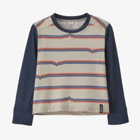 Toddler Patagonia | Baby Silkweight T-Shirt | Ridge Rise Stripe Pumice