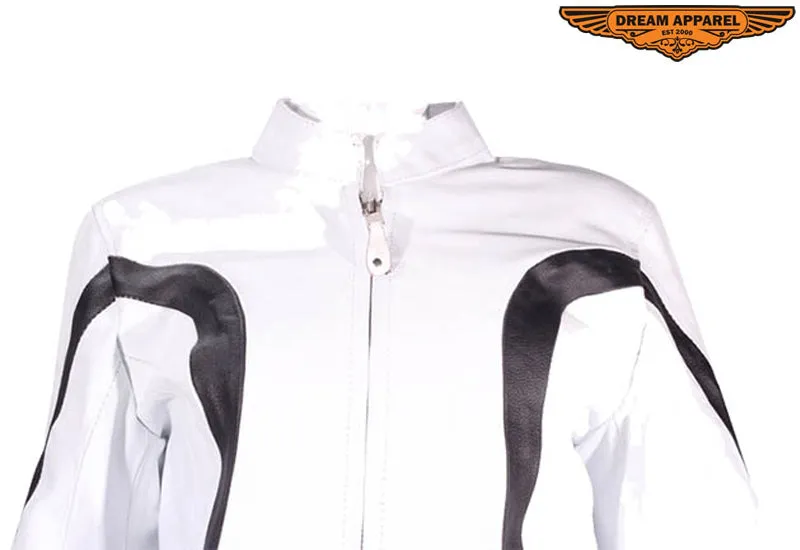 Womens White Jacket With Z/O Lining